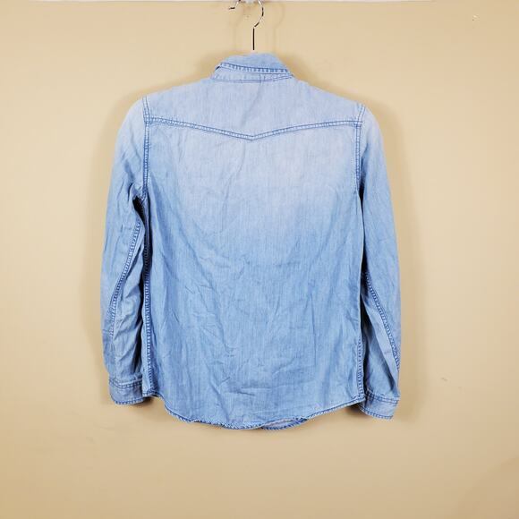 Victoria's Secret Chambray Button Up Shirt Women's Size XS - Picture 6 of 10